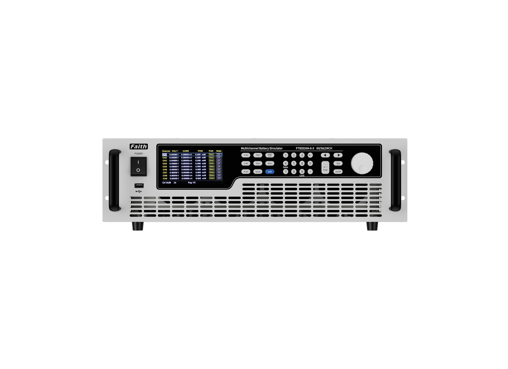 FT8350系列多通道电池模拟器(±1A/±2A/±3A/±5A,24通道,电流双向)