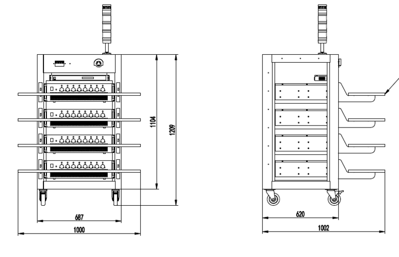CT3002N,4层及6层架