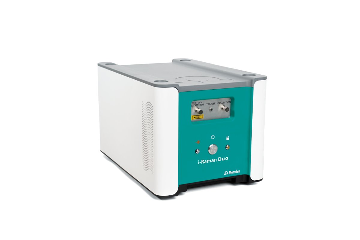 Raman spectroscopy, i-Raman NxG Duo, 860/1064nm excitation, high resolution, wide spectral range, material identification and verification, research and education, laboratory, portable, fiber optic probe, extended spectral range, concatenation