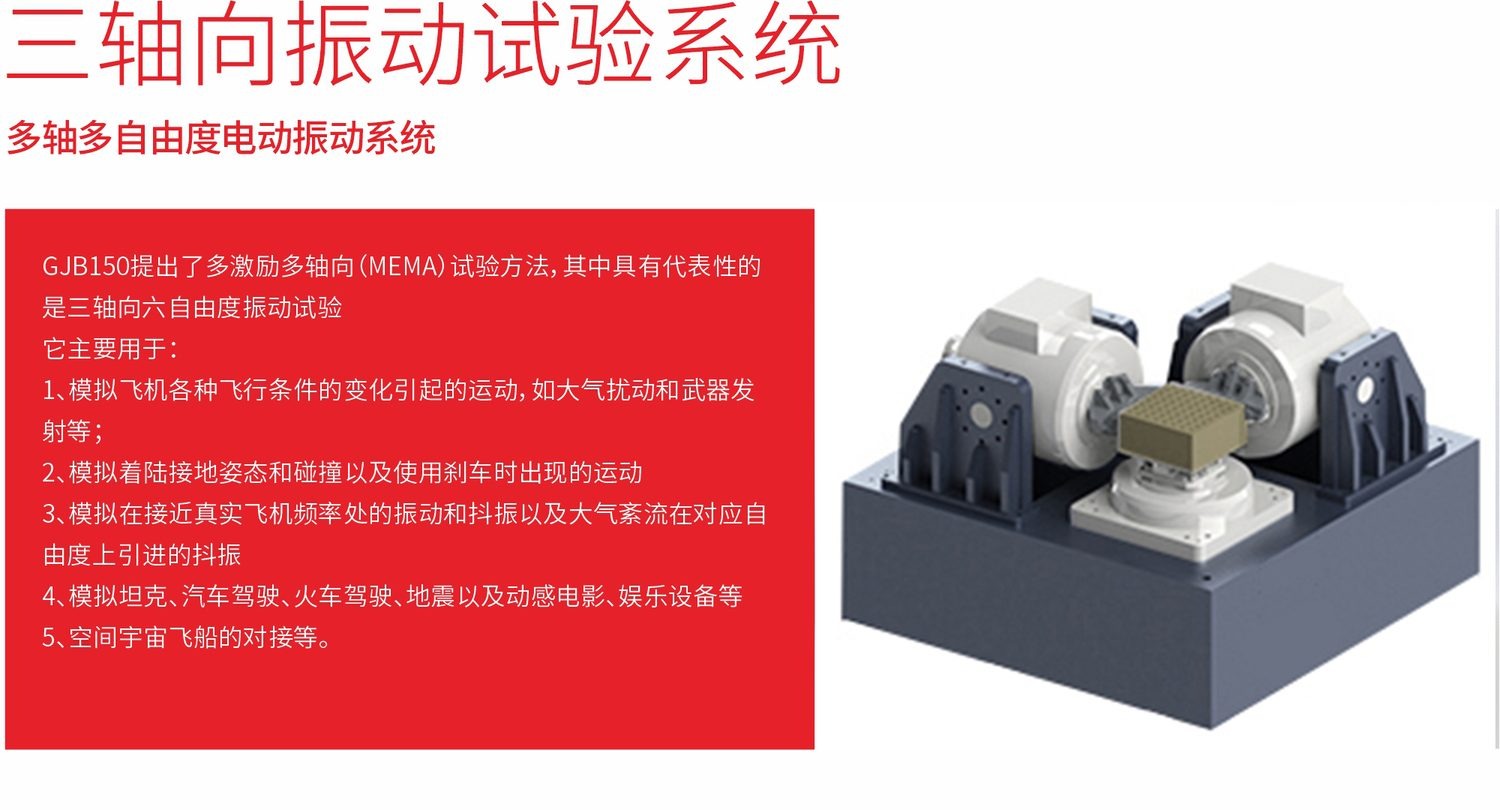 多轴多自由度电动振动试验系统