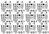分辨率测试图(类似于1951年美国空军TARGET) 图1
