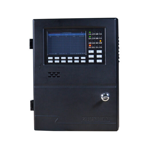 中安探测DS8300分线型气体报警控制器_16路4-20mA_5寸彩屏_RS485通讯