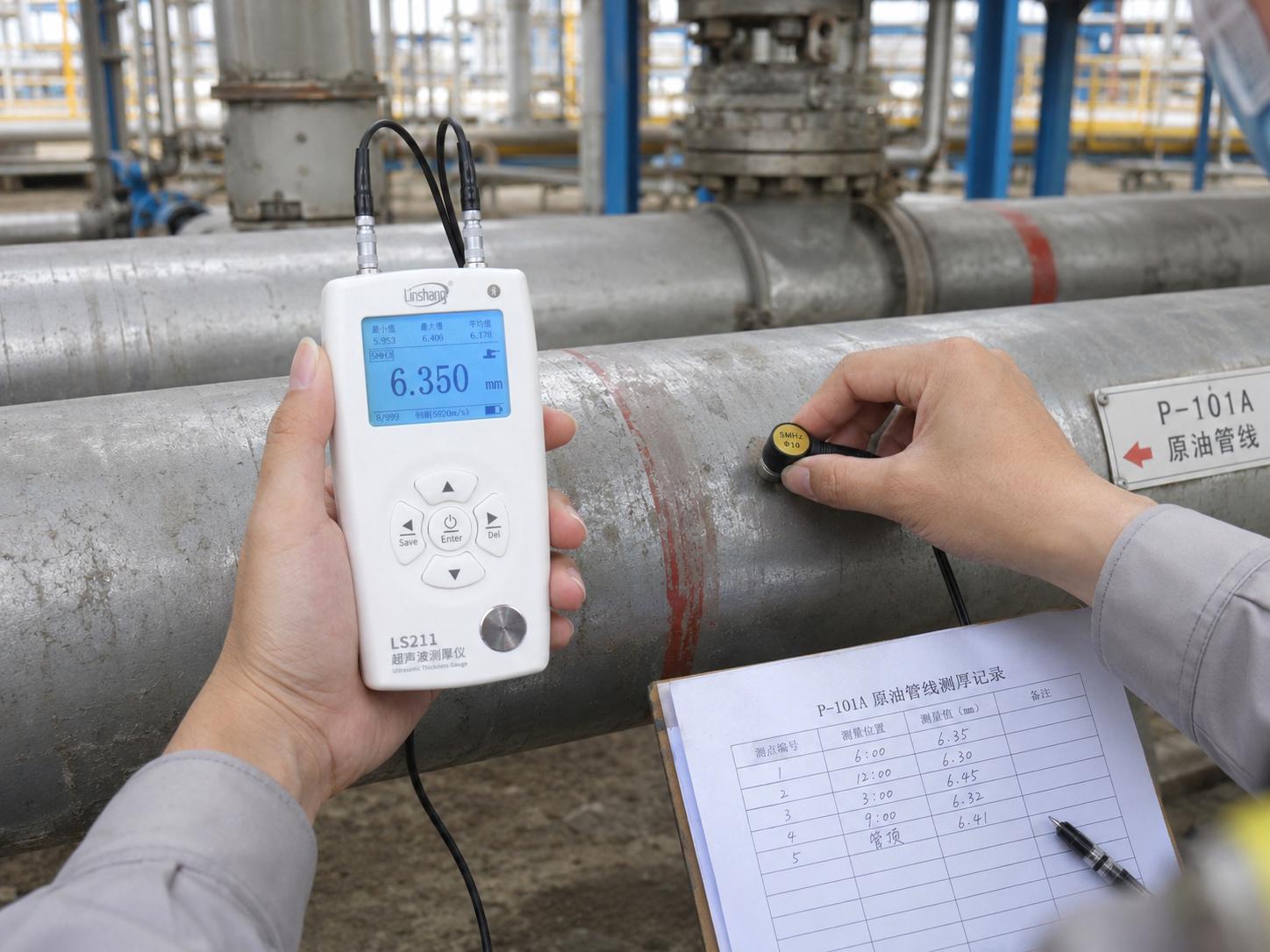 大厚度超声波测厚仪在重工业厚壁工件无损检测中的应用方案