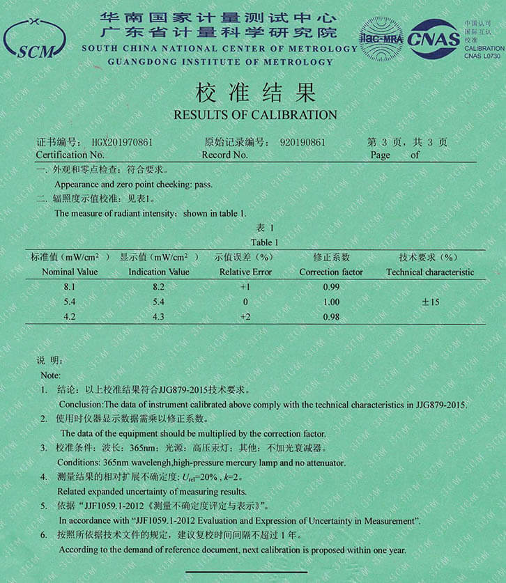 UV能量计如何判断好坏