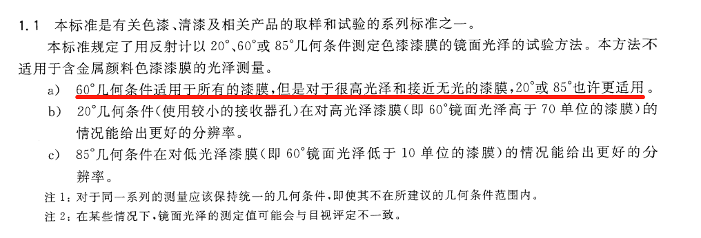 GB/T 9754-2007 色漆和清漆镜面光泽的测定标准
