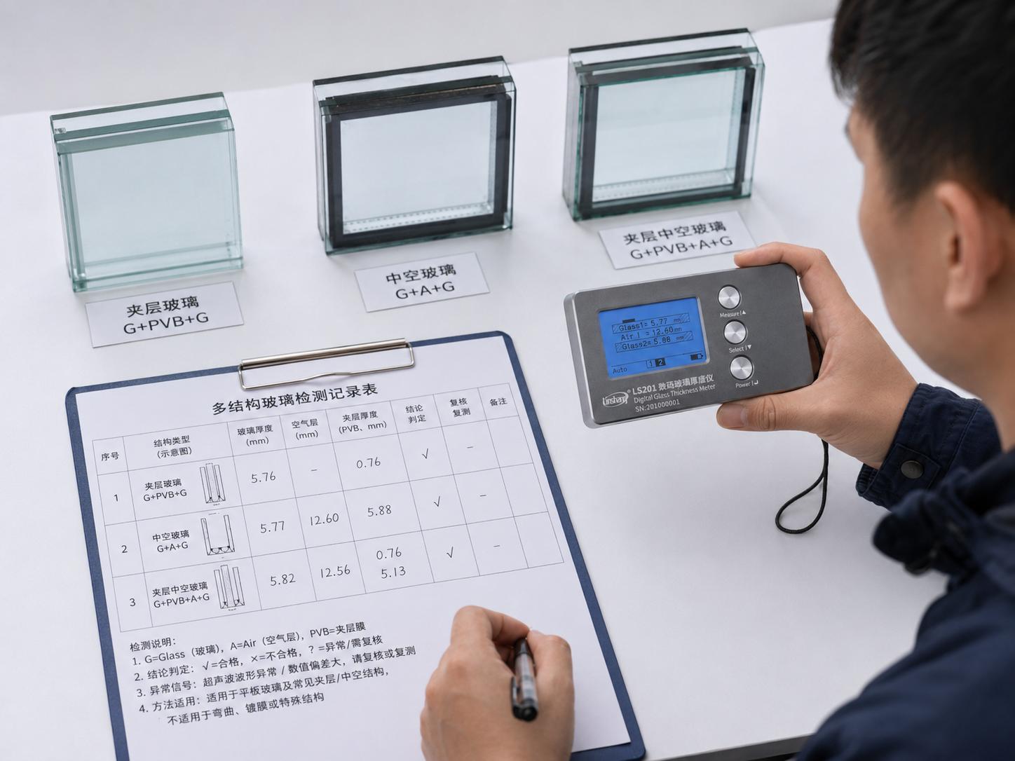 中空玻璃测量与选型记录