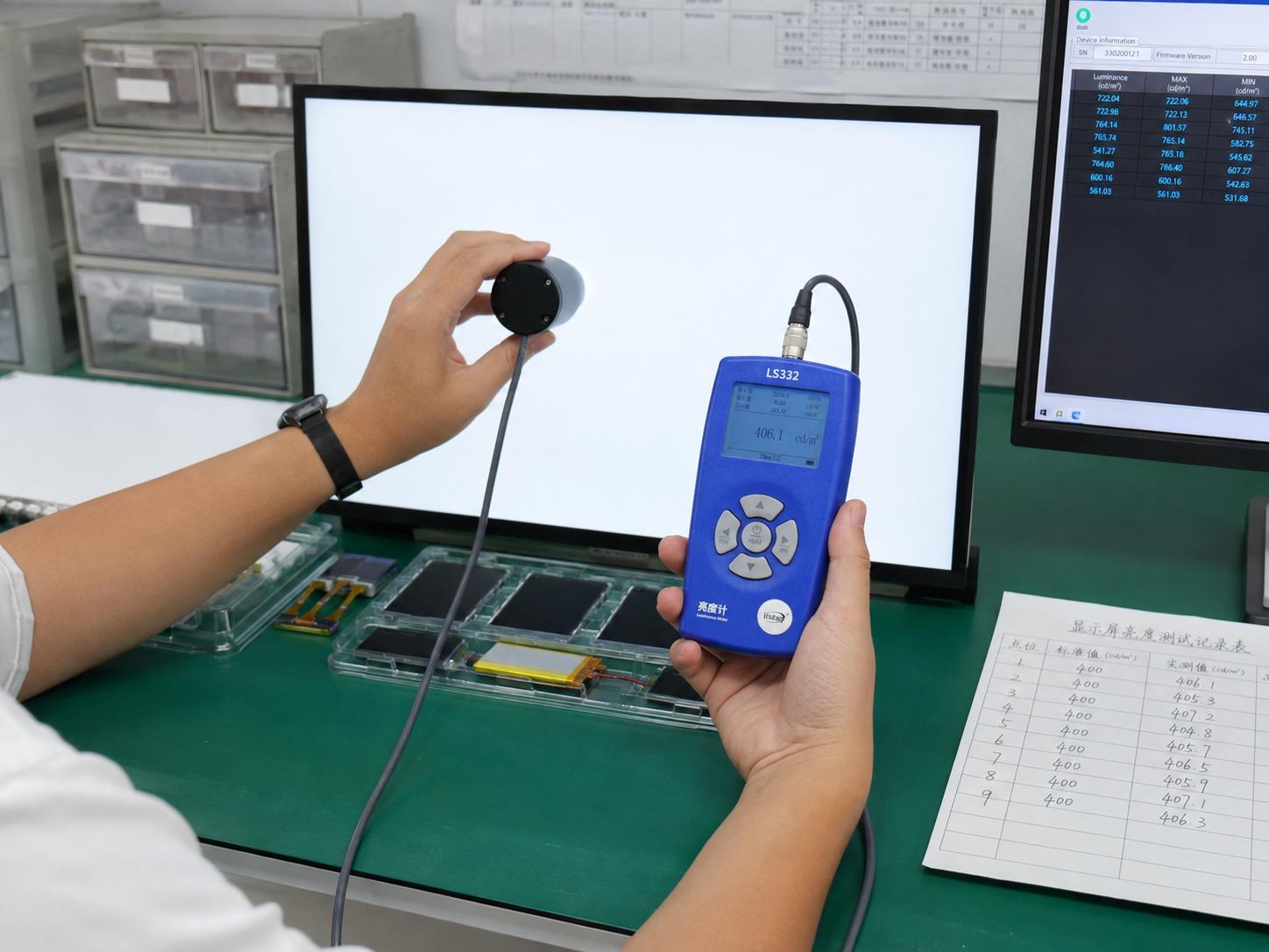 LS332亮度计在显示屏、背光模组与发光器件检测中的应用方案