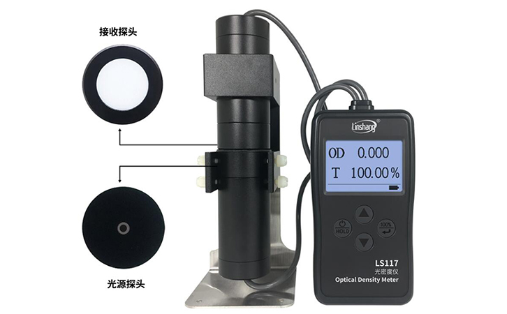 鼠标小凸透镜配件用透光率仪测试