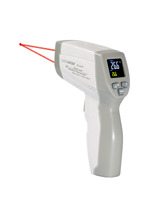 迷你型专业级红外线测温仪DT-827/827V