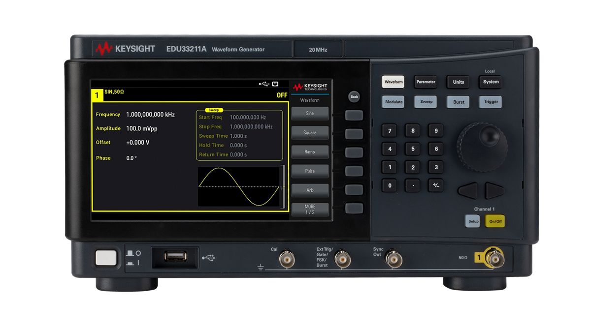 EDU33211A 波形发生器，20 MHz，1 通道