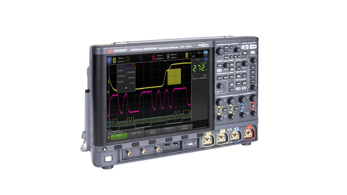 MSOX4054G 混合信号示波器：500 MHz，4 个模拟通道加 16 个数字通道