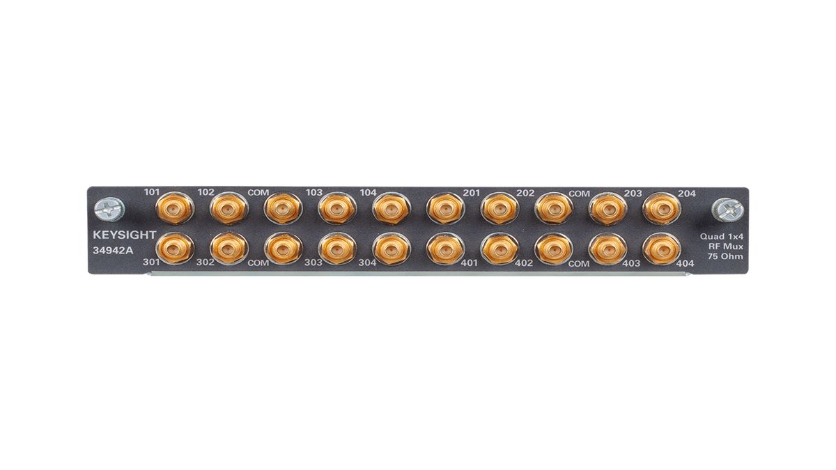34942A 用于 34980A 的四路 1x4 75 Ω 1.5 GHz 多路复用器模块
