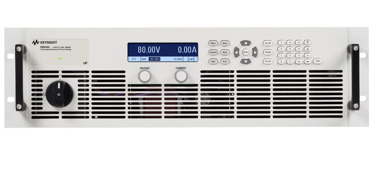 N8940A 自动量程调节直流电源，80 V，170 A，5000 W，400 VAC