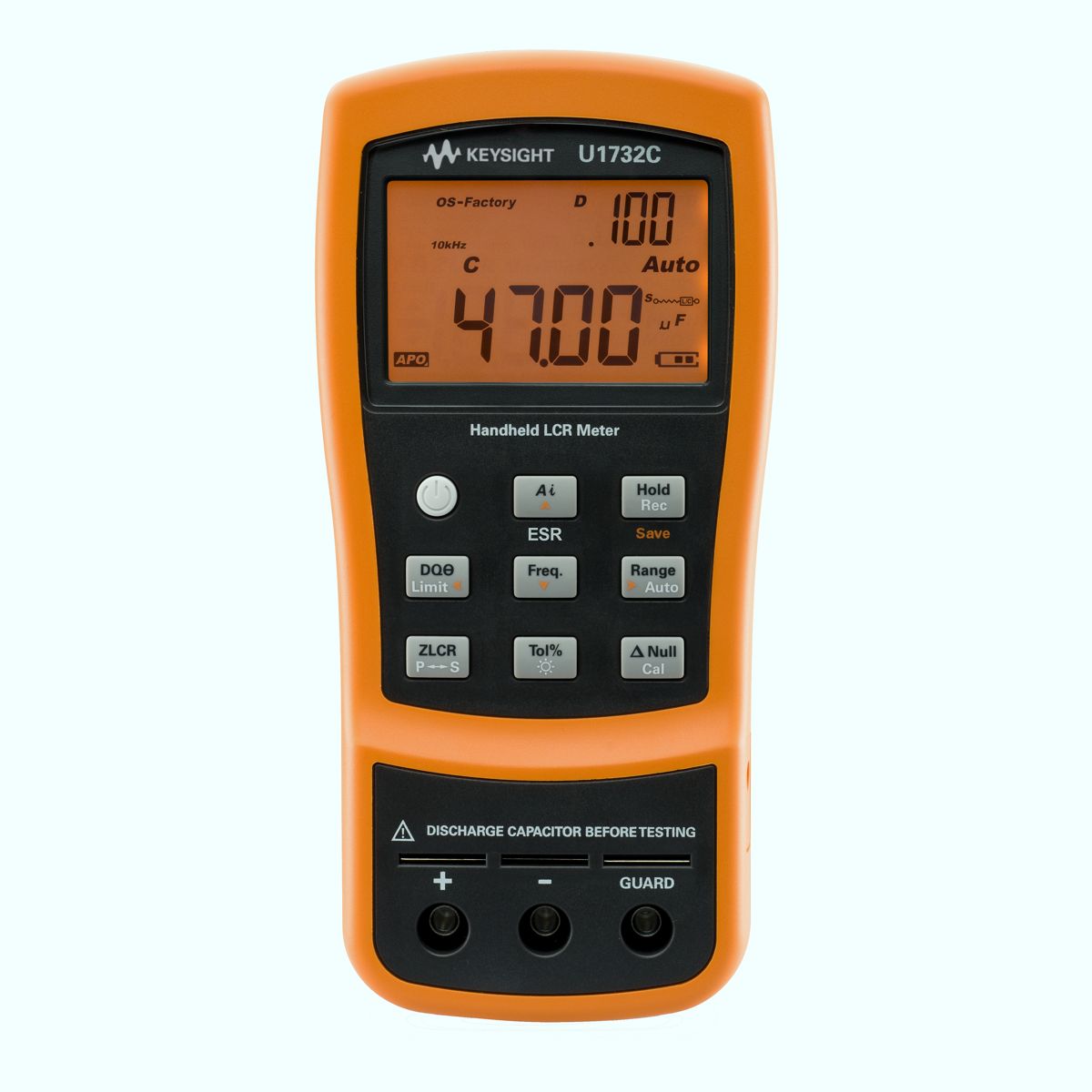 U1732C 100Hz/120Hz/1kHz/10kHz 手持式 LCR 表