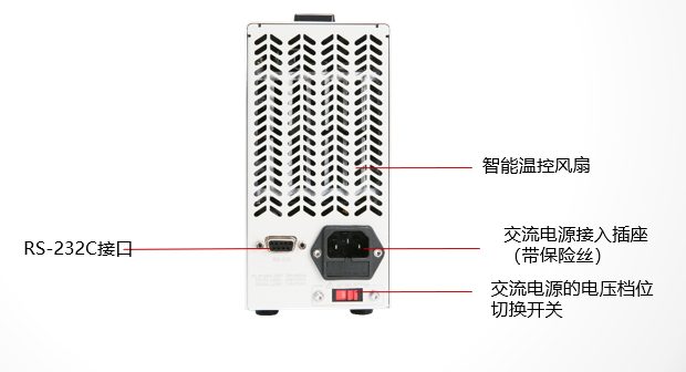 RS-232C通信接口,智能温控风扇,断电记忆功能