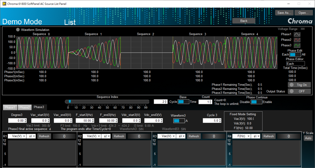 Chroma 61860HF Regenerative Grid Simulator