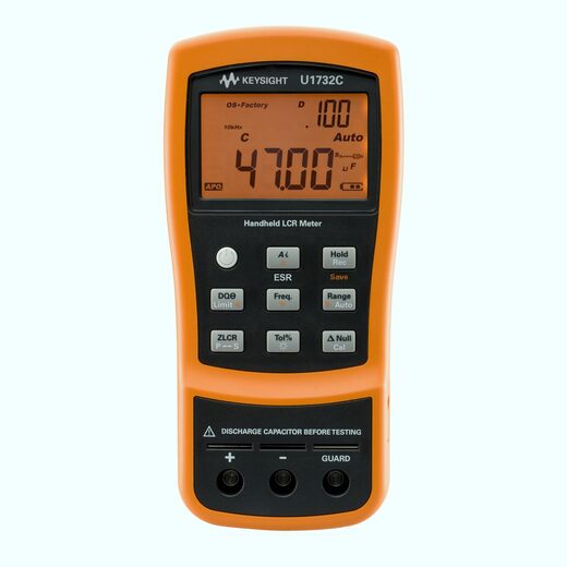 U1732C 100Hz/120Hz/1kHz/10kHz 手持式 LCR 表