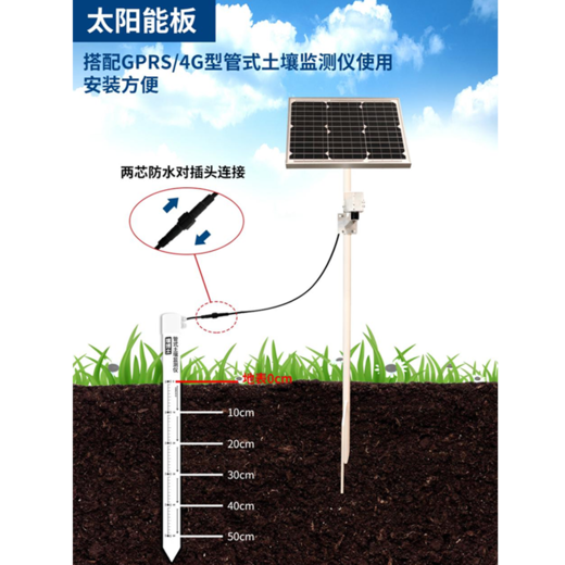 管式土壤墒情监测仪配套太阳能供电系统