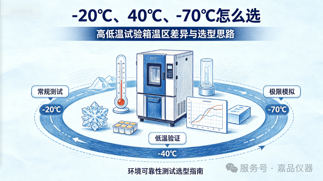 环境可靠性测试的高低温试验箱-20℃、-40℃、-70℃有什么区别，怎么选？